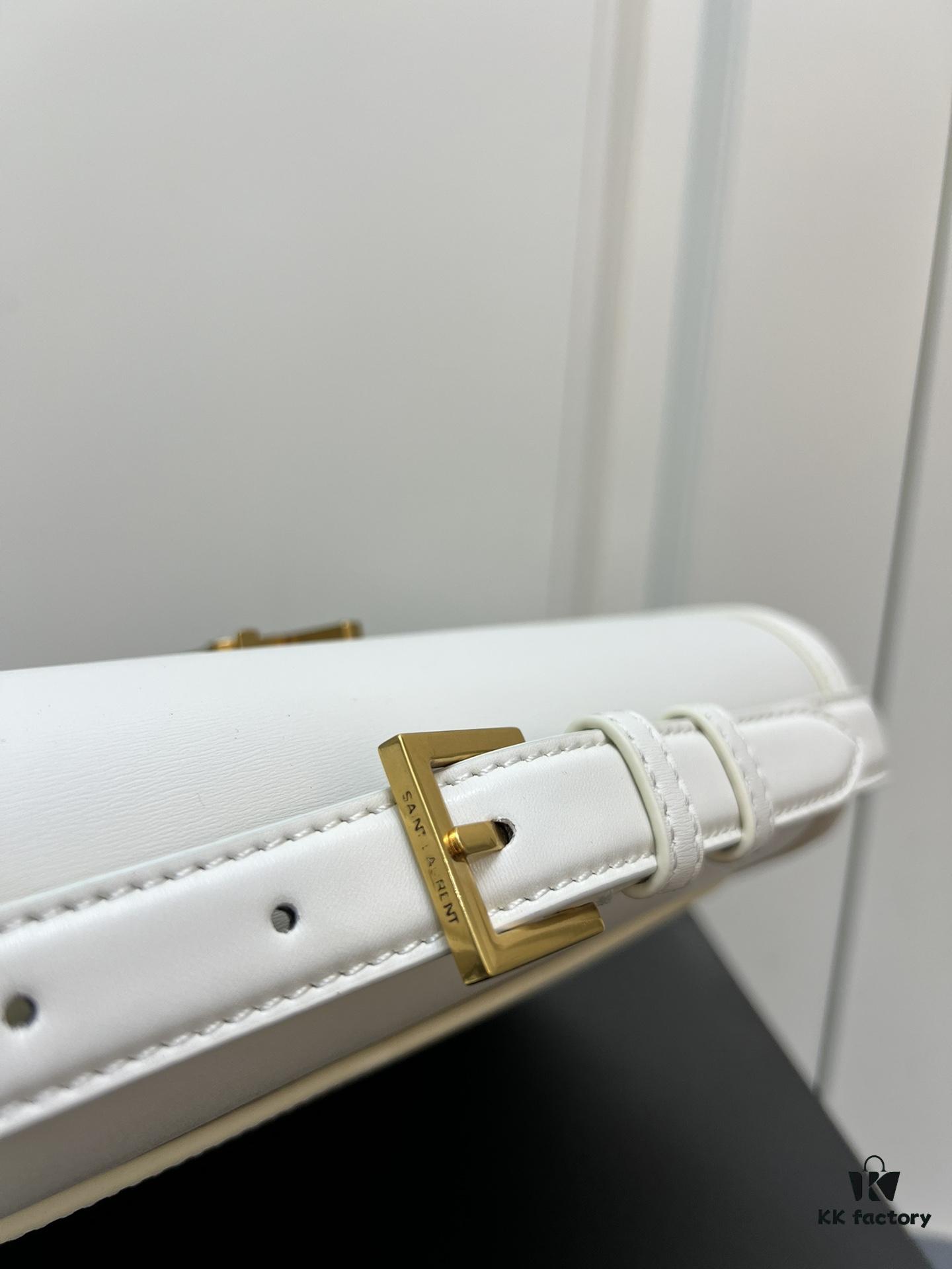 6930ca996e68136f4d9b01e5 YSL Le Cassandra Box Leather Handbag – The Latest 'Tofu Bag' in Soft Lambskin, Adjustable Strap, Vintage-inspired Style