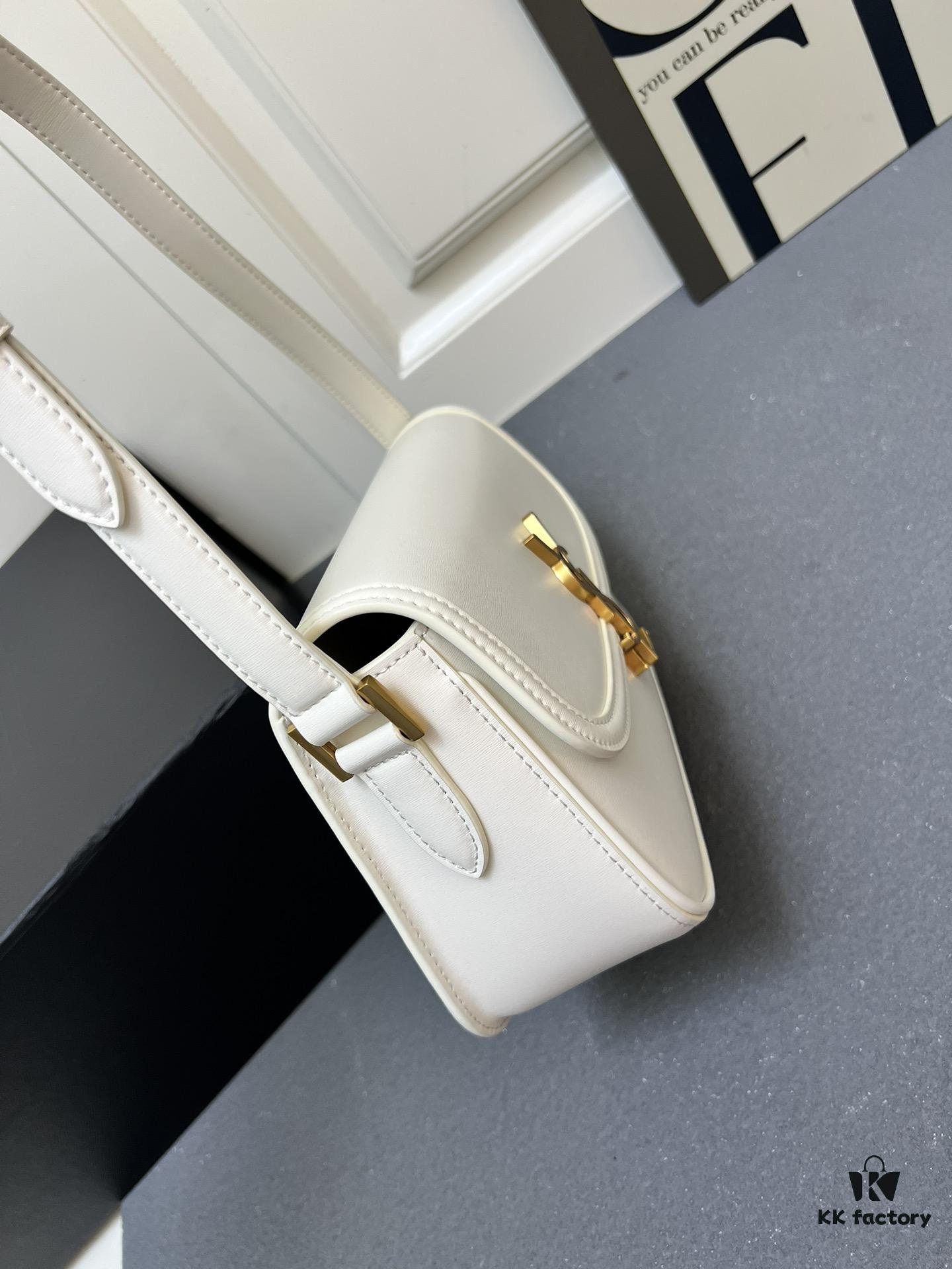 6930ca996e68136f4d9b01e6 YSL Le Cassandra Box Leather Handbag – The Latest 'Tofu Bag' in Soft Lambskin, Adjustable Strap, Vintage-inspired Style