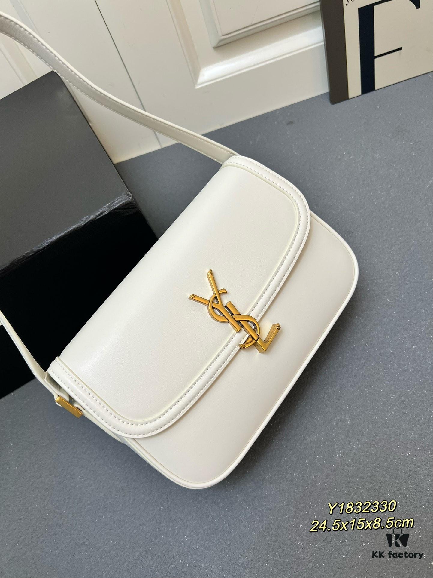 6930ca996e68136f4d9b01e8 YSL Le Cassandra Box Leather Handbag – The Latest 'Tofu Bag' in Soft Lambskin, Adjustable Strap, Vintage-inspired Style