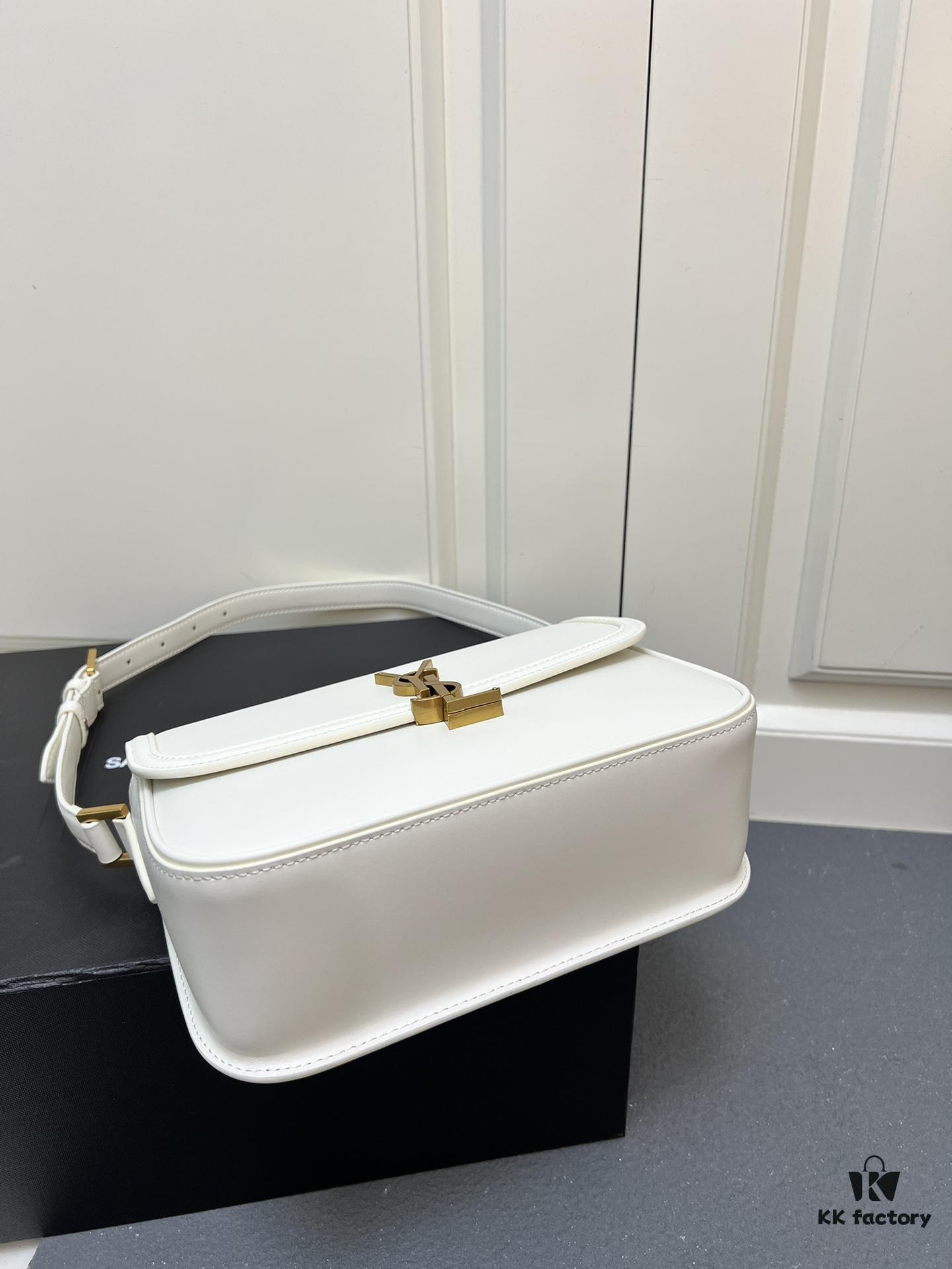 6930ca9c6e68136f4d9b01ea YSL Le Cassandra Box Leather Handbag – The Latest 'Tofu Bag' in Soft Lambskin, Adjustable Strap, Vintage-inspired Style