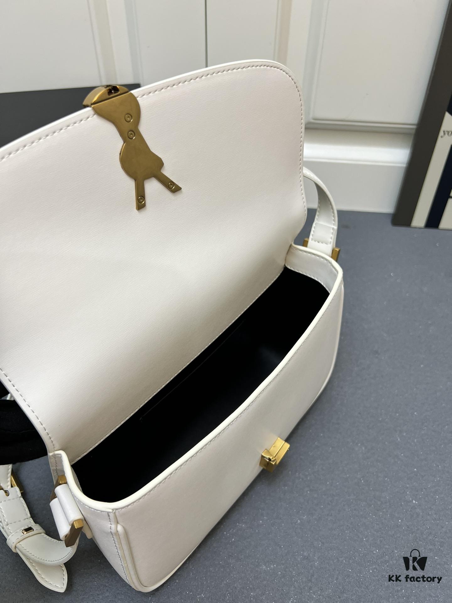 6930ca9c6e68136f4d9b01eb YSL Le Cassandra Box Leather Handbag – The Latest 'Tofu Bag' in Soft Lambskin, Adjustable Strap, Vintage-inspired Style