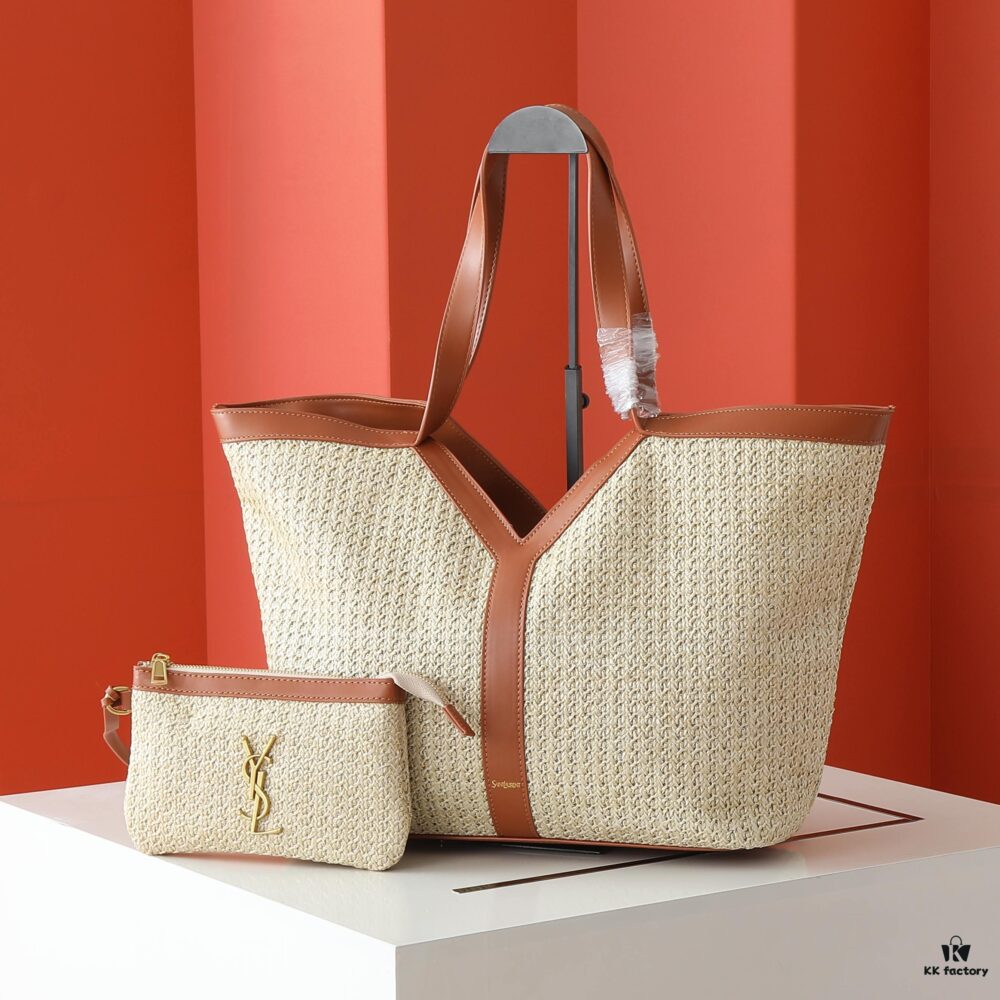 YSL Saint Laurent Rattan Mother & Daughter Tote Bag 💕