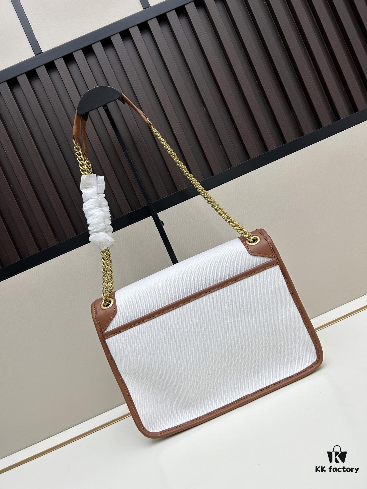 6930cab76e68136f4d9b0209 New Large YSL Niki Linen-Style Crossbody Bag Shoulder Bag with Box