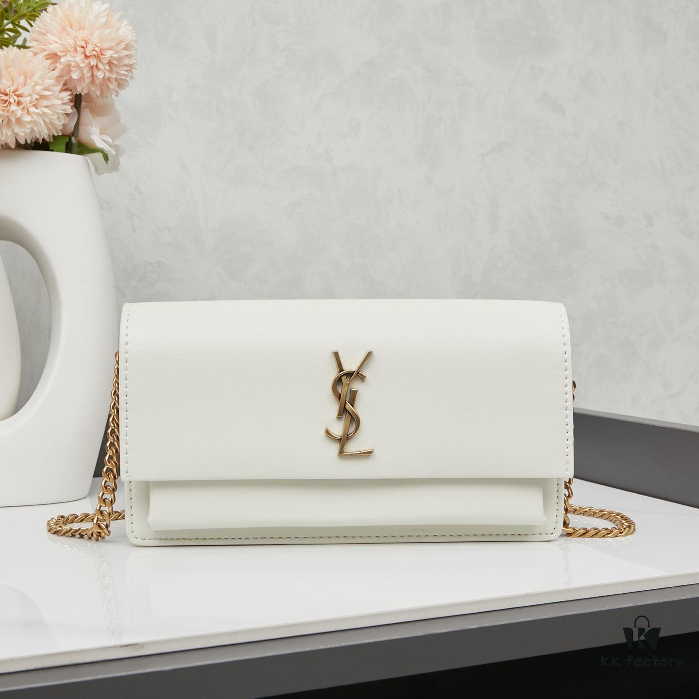 6930cadd6e68136f4d9b0255 New YSL Classic Chain Bag with Box | Timeless Elegance in Black Leather