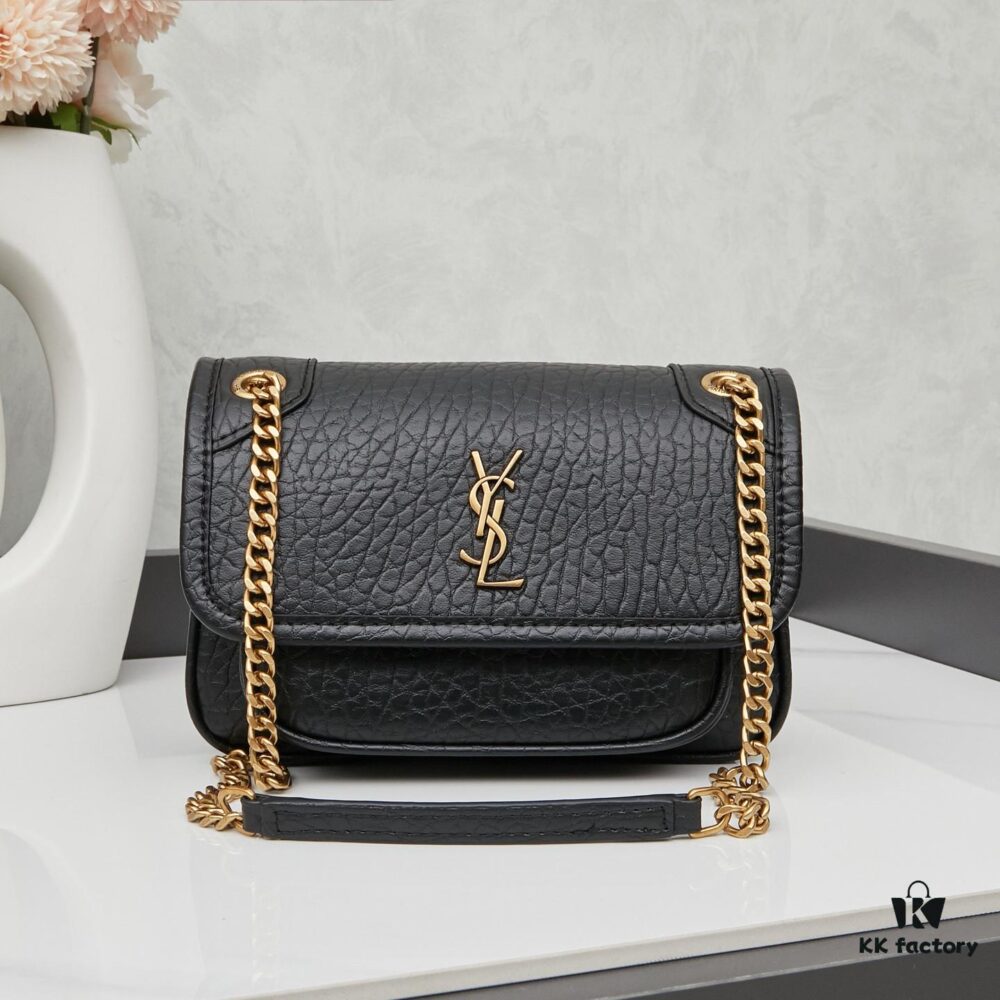 6930cb016e68136f4d9b0295 New Arrival with Box 💰 YSL Saint Laurent Niki Grainy Leather Mini Shoulder Bag