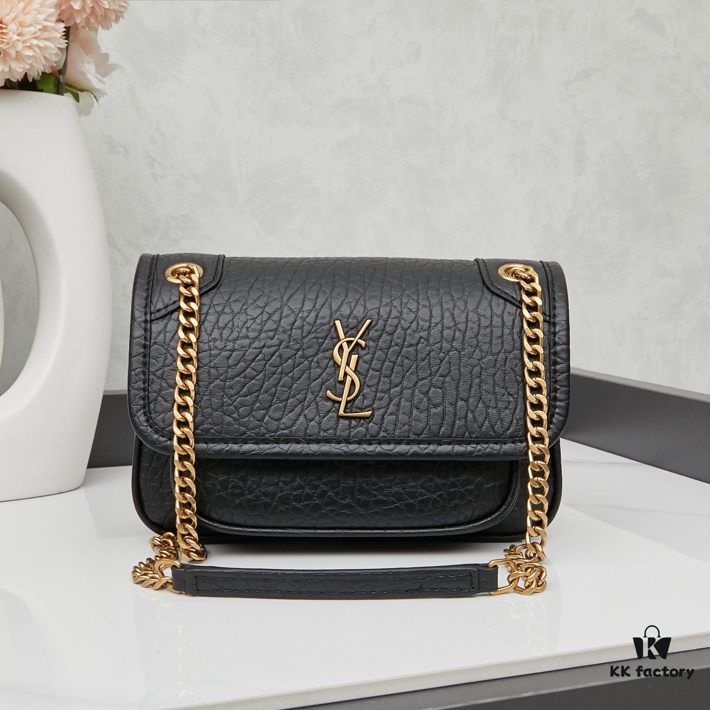 6930cb016e68136f4d9b0295 New Arrival with Box 💰 YSL Saint Laurent Niki Grainy Leather Mini Shoulder Bag