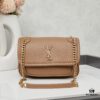 6930cb056e68136f4d9b029c New Arrival with Box 💰 YSL Saint Laurent Niki Grained Leather Mini Shoulder Bag
