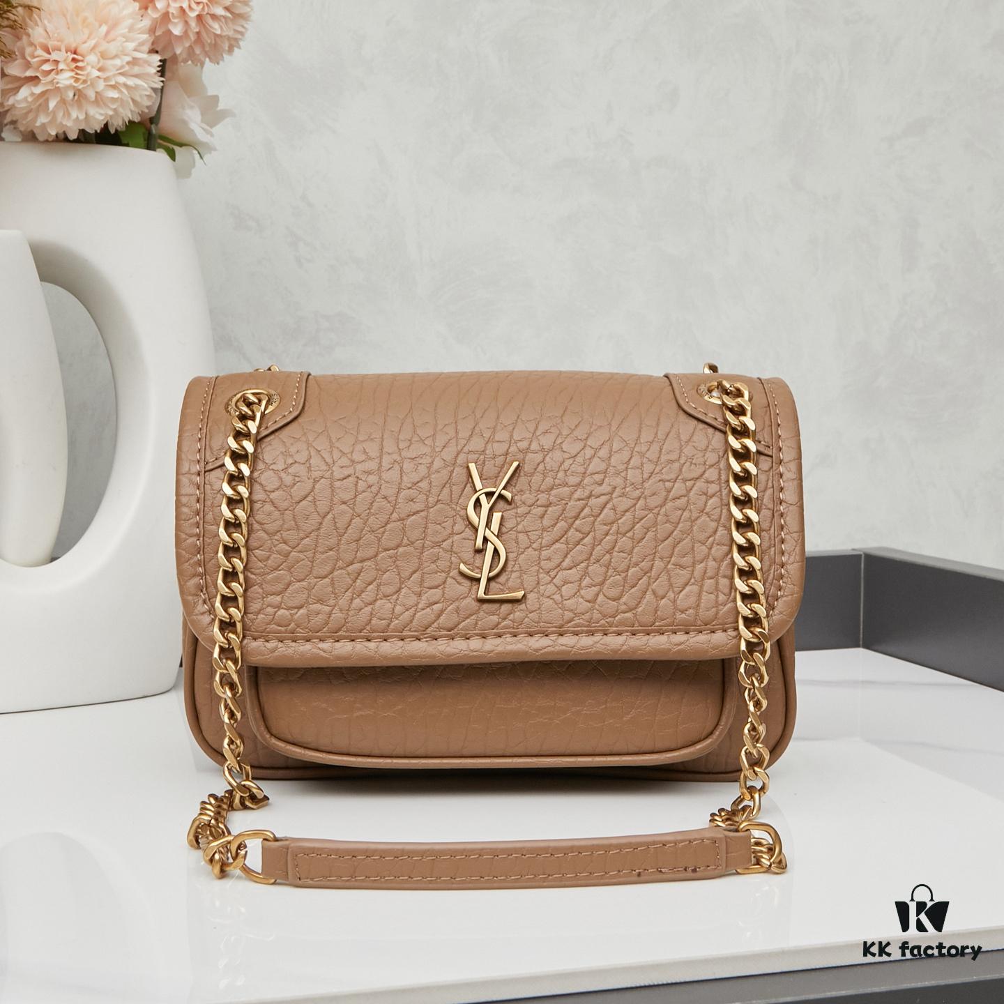 6930cb056e68136f4d9b029c New Arrival with Box 💰 YSL Saint Laurent Niki Grained Leather Mini Shoulder Bag