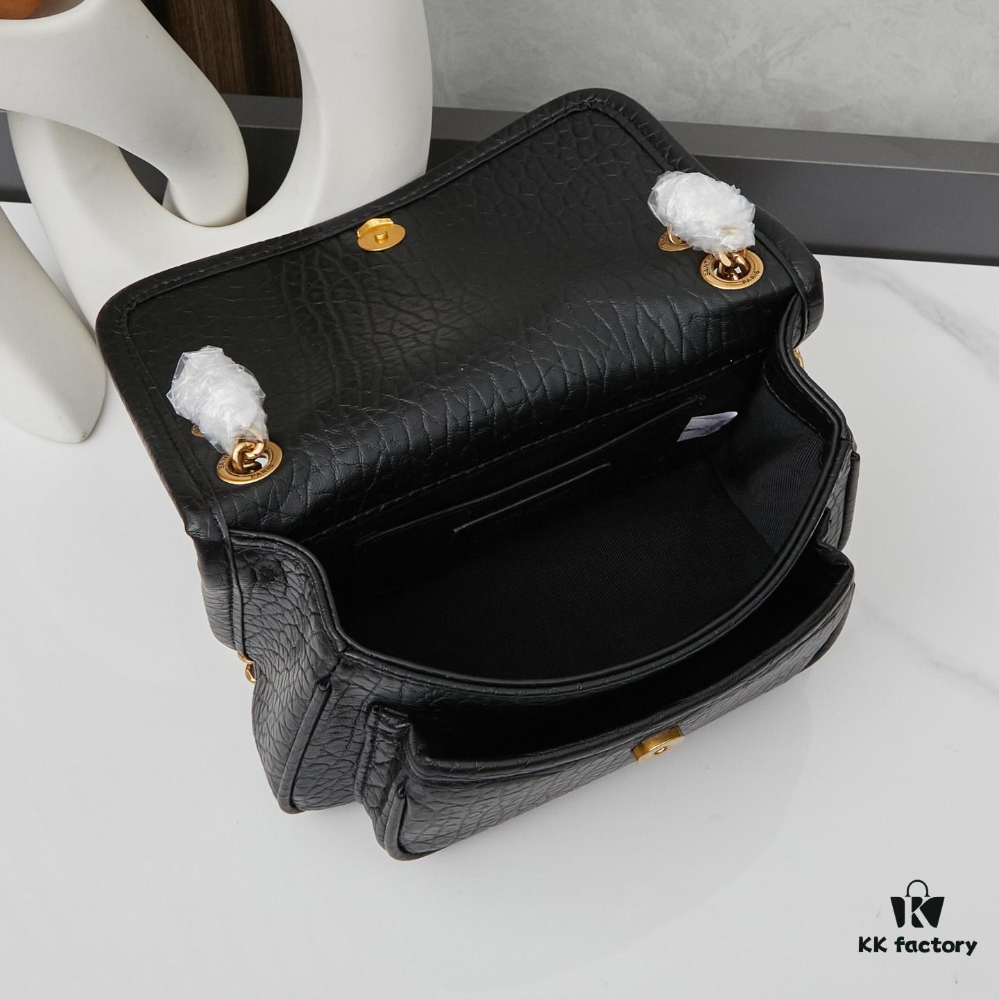 6930cb066e68136f4d9b029e New Arrival with Box 💰 YSL Saint Laurent Niki Grainy Leather Mini Shoulder Bag