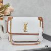 New Large YSL Niki Crossbody Bag in Linen Color with Box