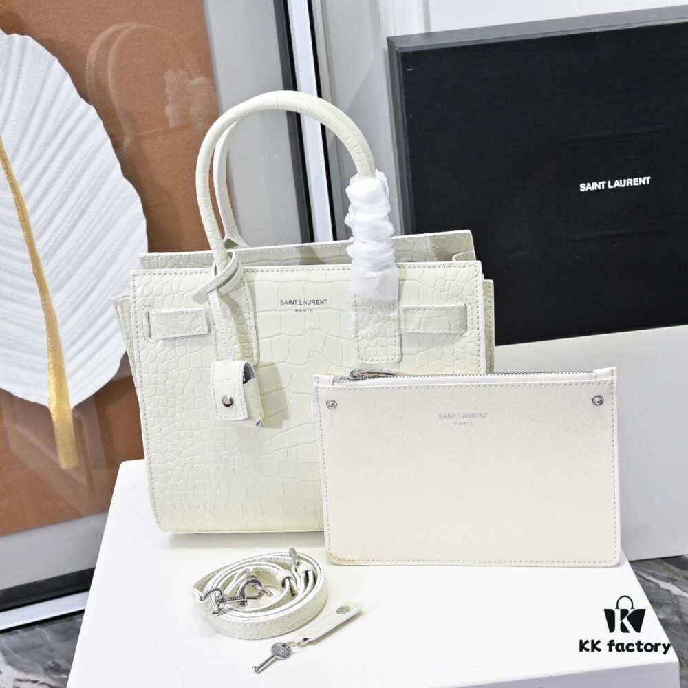 6930cb2f6e68136f4d9b02df New Arrival Saffiano Leather Kate Chain Bag | YSL Celebrity Muse Rose's Street Style Must-Have