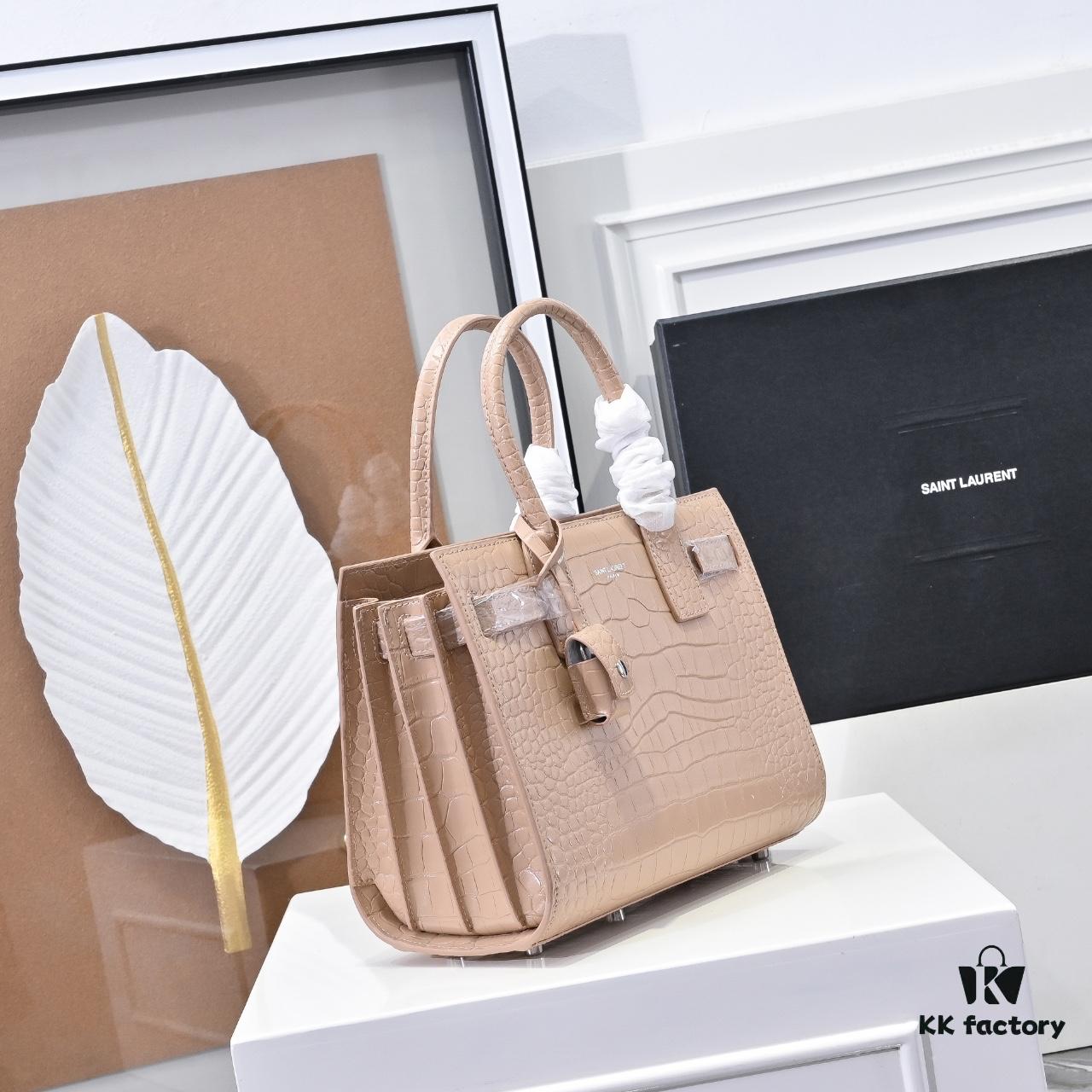 6930cb3a6e68136f4d9b02f3 New Arrival Saffiano Leather Rose-Inspired Street-Style Bag | YSL's Muse Must-Have