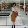 6930cb906e68136f4d9b0386 New YSL Shoulder Bag, Soft and Stylish in Black and Caramel