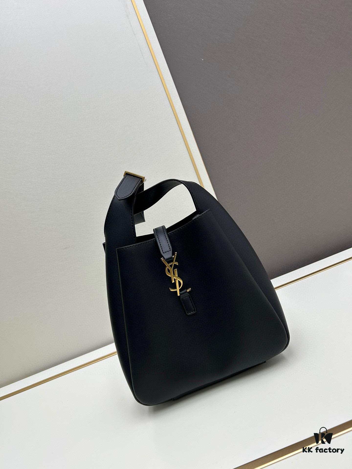 6930cb966e68136f4d9b038c New YSL Shoulder Bag, Soft and Stylish in Black and Caramel