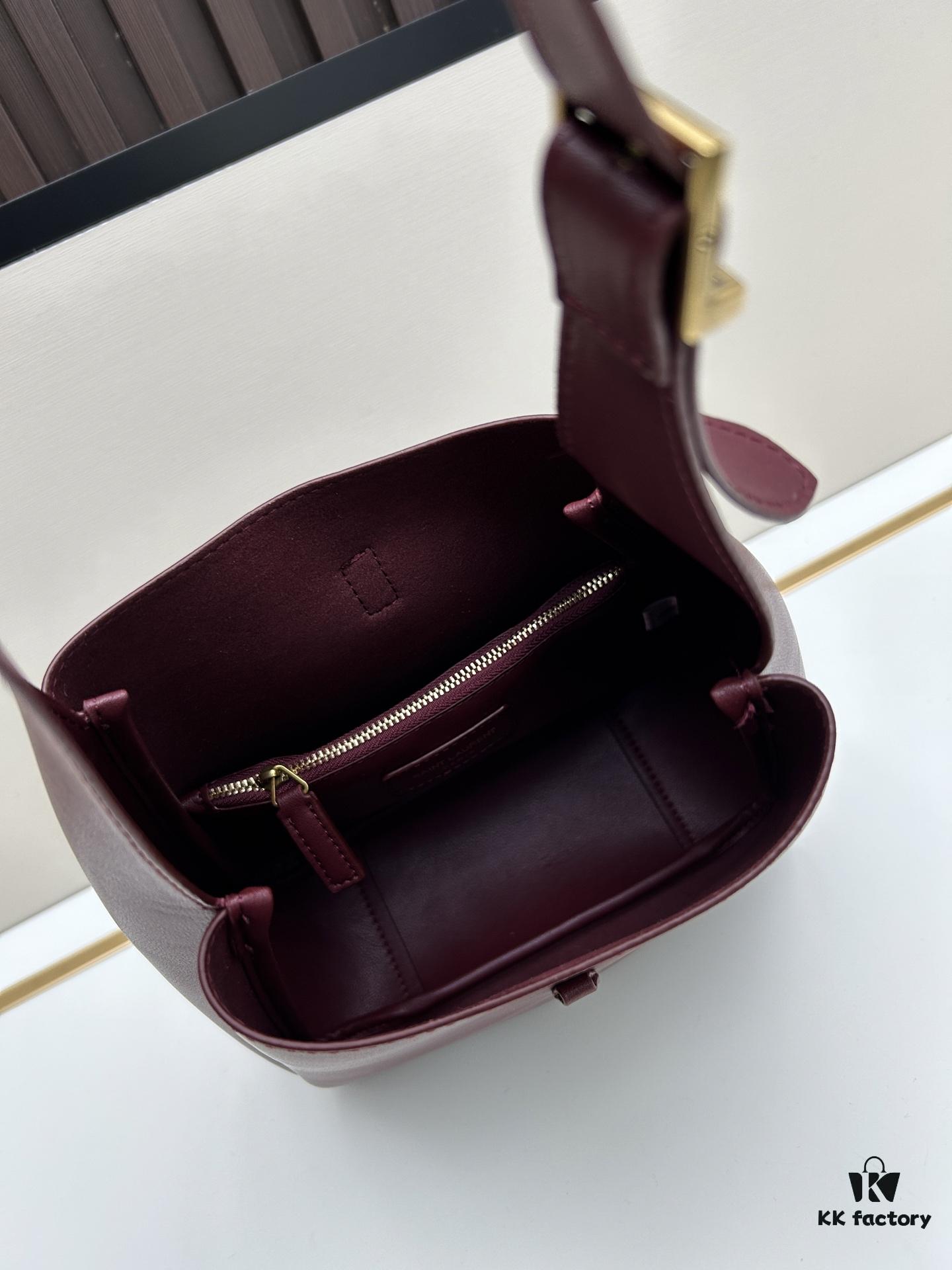 6930cb9d6e68136f4d9b0395 New YSL Shoulder Bag, Soft Lambskin, Spacious and Stylish, Black and Caramel Colors