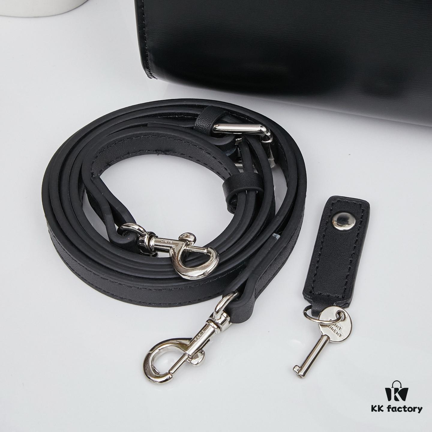 6930cc0e6e68136f4d9b0443 New Arrival Saffiano Leather Kate Chain Bag | YSL Celebrity Endorser Rose's Street Style Must-Have