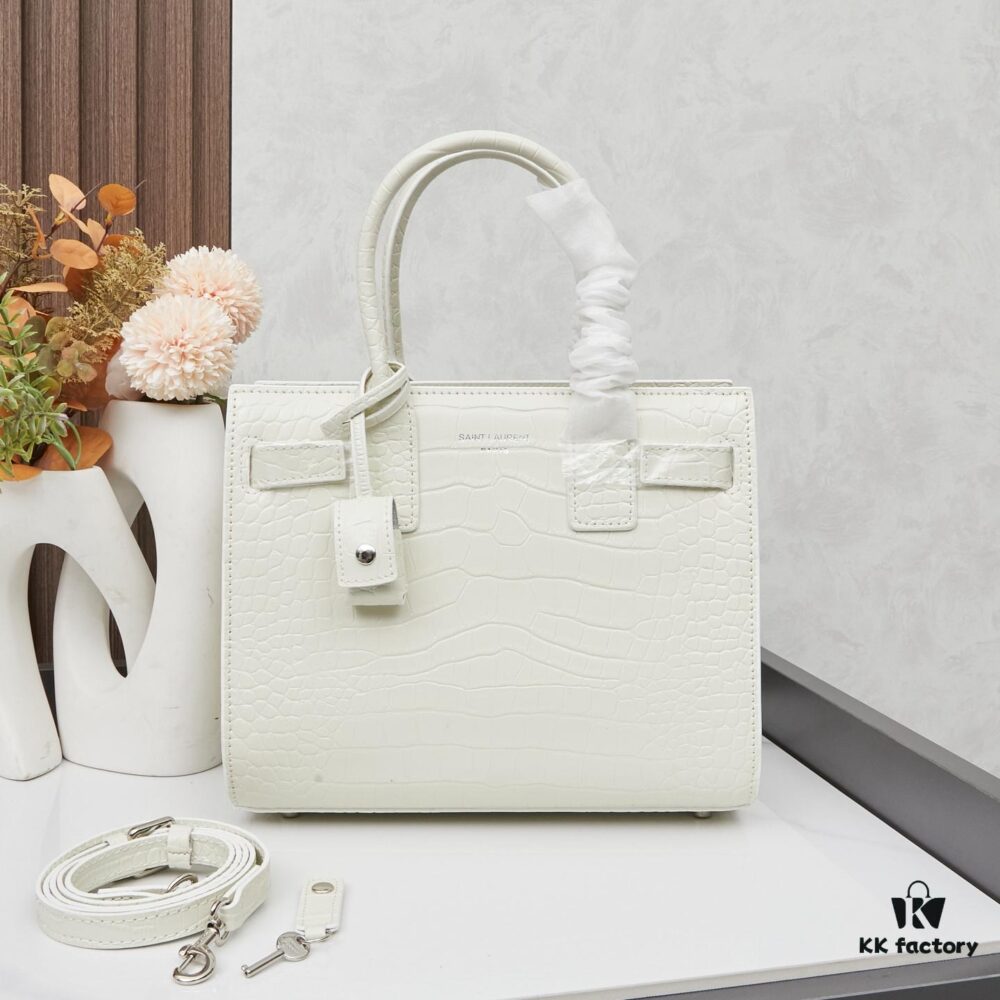 6930cc1e6e68136f4d9b045a New Crocodile Texture Rose-Inspired Street Style Bag | YSL's Celebrity Muse Favorite