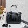 6930cc356e68136f4d9b047d New Crocodile-Textured Kate Chain Bag – Rose's Streetwear Style, YSL-Inspired Luxury Look