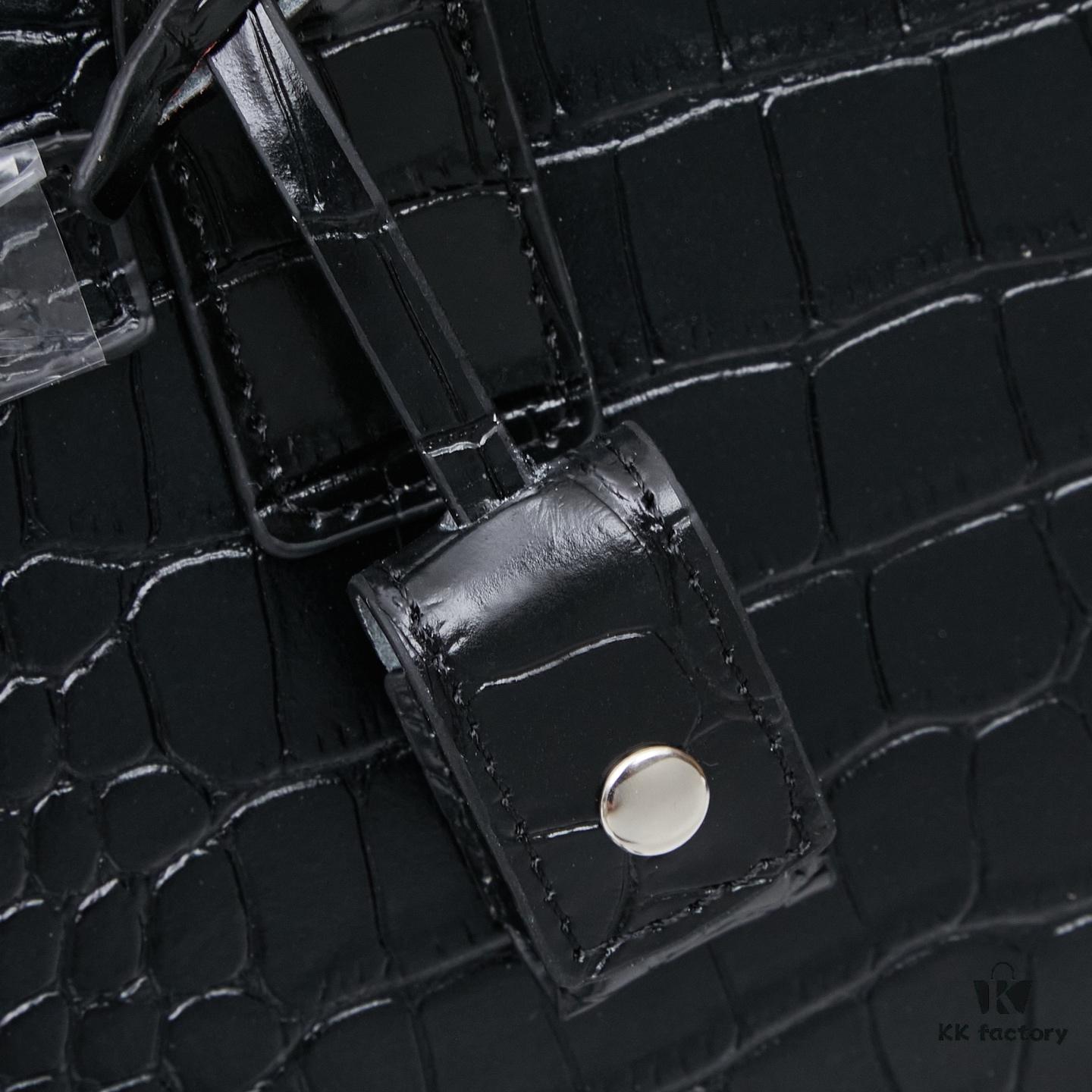 6930cc376e68136f4d9b0481 New Crocodile-Textured Kate Chain Bag – Rose's Streetwear Style, YSL-Inspired Luxury Look