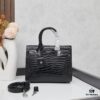 6930cc3a6e68136f4d9b0486 New Crocodile-Textured Bag | Rose's Streetwear Style, YSL's Iconic Kate Chain Bag