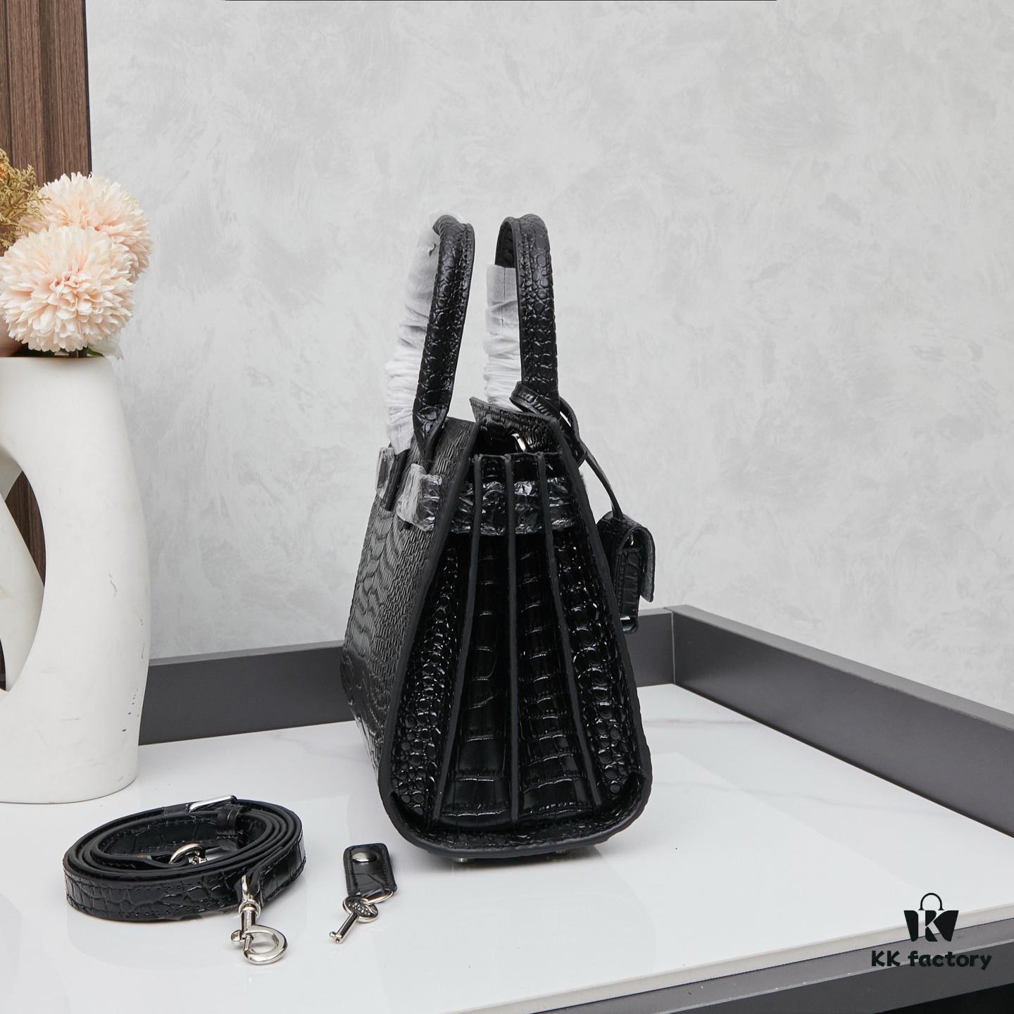 6930cc3b6e68136f4d9b0487 New Crocodile-Textured Bag | Rose's Streetwear Style, YSL's Iconic Kate Chain Bag