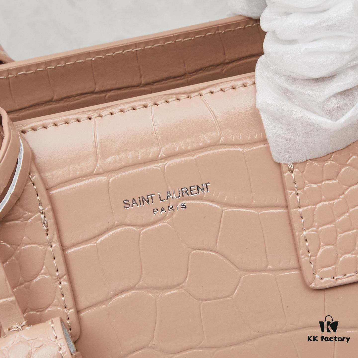 6930cc456e68136f4d9b0496 New Crocodile Pattern Bag Inspired by Rose's Street Style | YSL's Iconic Lookalike Chain Shoulder Bag