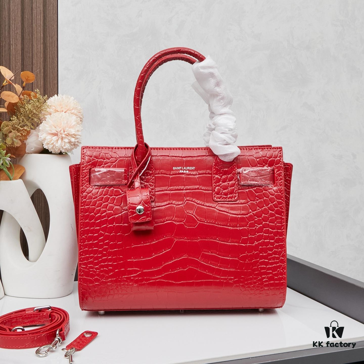 6930cc586e68136f4d9b04af New Crocodile-Texture Rose-Inspired Street Style Bag | YSL's Celebrity Muse Inspired