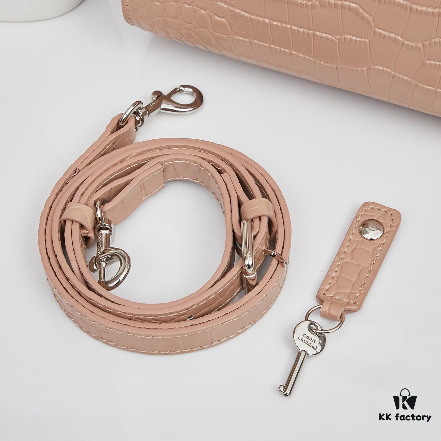 6930cc586e68136f4d9b04b0 New Crocodile-Texture Rose-Inspired Street-Style Bag | YSL's Ultimate Muse
