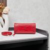 New Crocodile Texture Rose-Inspired Street Style Bag | YSL's Muse Favorite