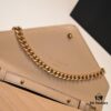 SAINT LAURENT YSL Monogram Matelassé Leather Flap Wallet with Detachable Chain
