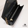 6930cc706e68136f4d9b04dc Gold Chain Ball Pattern! Classic Best-Selling SAINT LAURENT Front Flip Leather Wallet with Detachable Metal Chain, Interlocking YSL Logo, Jacquard Stitched Embossing