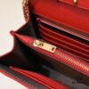 Gold Chain Ball Pattern! Classic Best-Selling SAINT LAURENT Front Flip Leather Wallet with Detachable Metal Chain, Interlocking YSL Logo, Jacquard Embossed Stitching