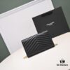 6930cc836e68136f4d9b0503 Golden Chain Lambskin! Classic Best-Selling SAINT LAURENT Front Flip Wallet with Detachable Metal Chain, Interlocking YSL Logo, Jacquard Embossed Stitching Decoration