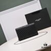 6930cc886e68136f4d9b050f Silver Chain Lambskin! Classic Best-Selling SAINT LAURENT Front Flap Wallet with Detachable Metal Chain, Interlocking YSL Logo, Jacquard Stitched Embellishment