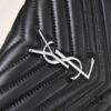 6930cc886e68136f4d9b0511 Silver Chain Lambskin! Classic Best-Selling SAINT LAURENT Front Flap Wallet with Detachable Metal Chain, Interlocking YSL Logo, Jacquard Stitched Embellishment