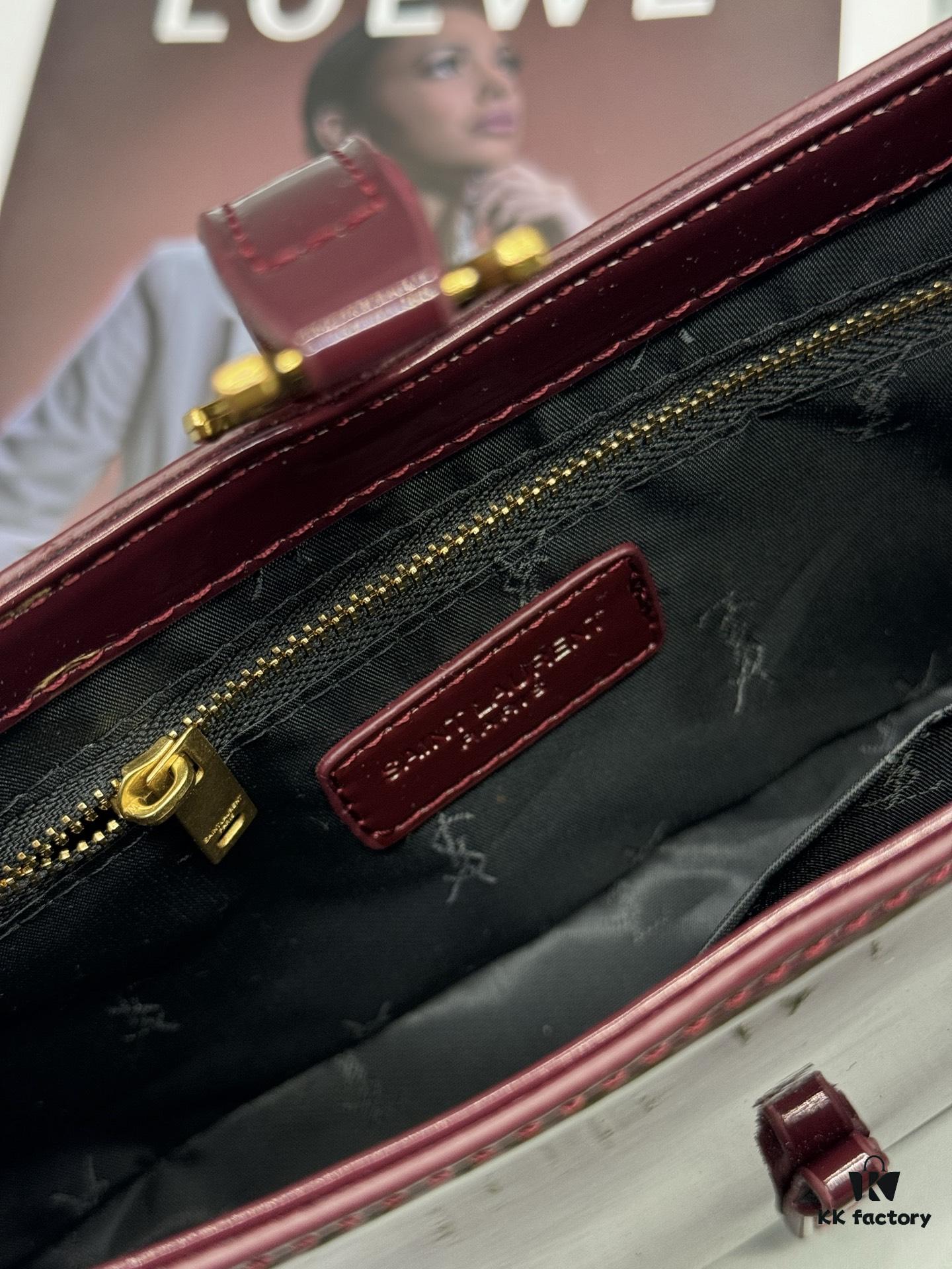 6930cc936e68136f4d9b0524 YSL Patent Leather Crossbody Bag