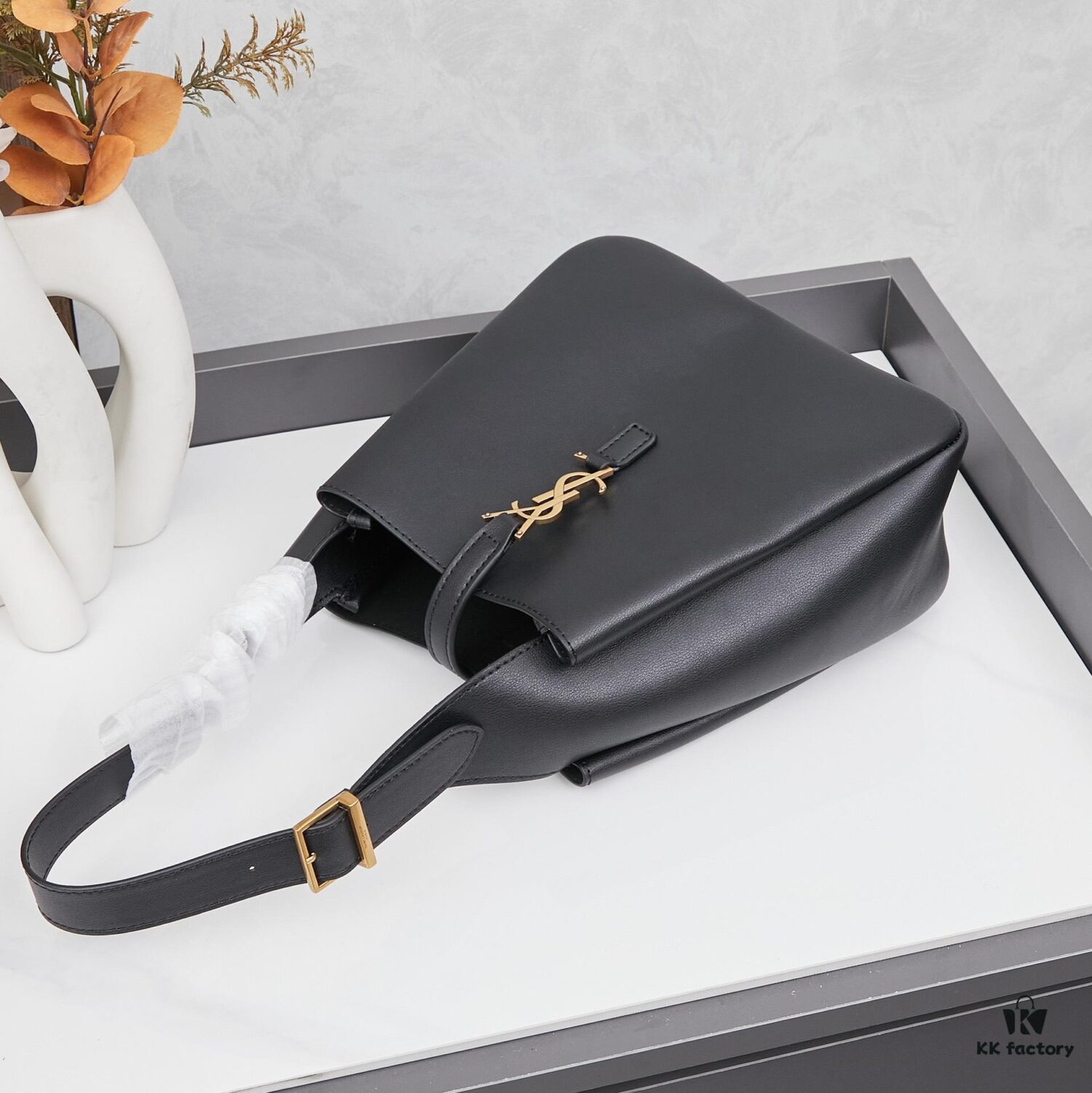 6930ccbf6e68136f4d9b0574 New YSL Shoulder Bag, Soft and Stylish in Black and Caramel