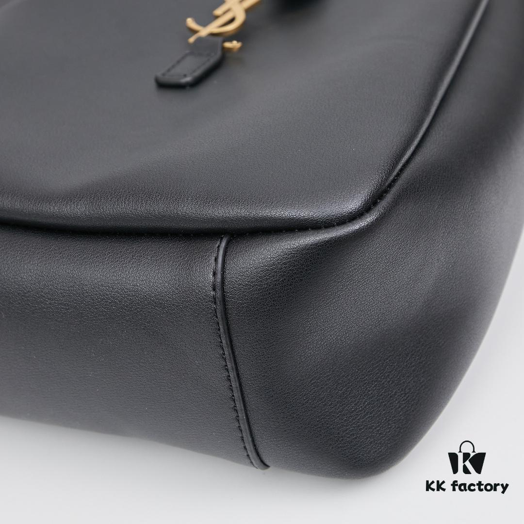 6930ccbf6e68136f4d9b0575 New YSL Shoulder Bag, Soft and Stylish in Black and Caramel