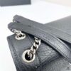 Large Soft Grained Leather Handbag with Classic YSL Logo