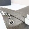 Large Soft Grained Leather Handbag with Classic YSL Logo