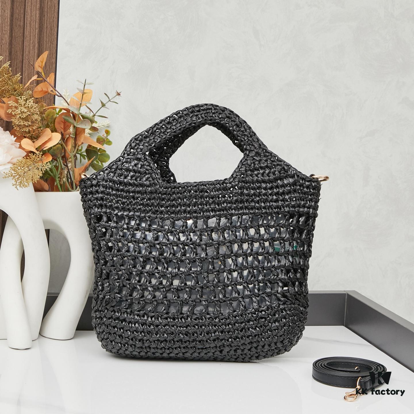 6930cd036e68136f4d9b05cf New Mini YSL Icare in Raffia – Elegance and Care Combined