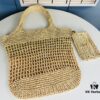 New Arrival Small YSL Icare Raffia Bag with Mini Pouch