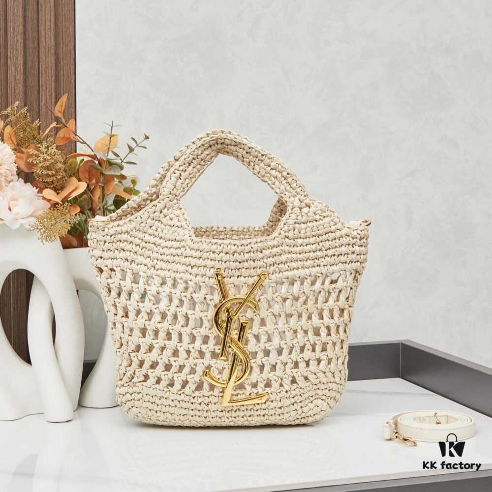 6930cd136e68136f4d9b05eb New Mini YSL Icare in Raffia – Elegant Fusion of Craftsmanship and Love