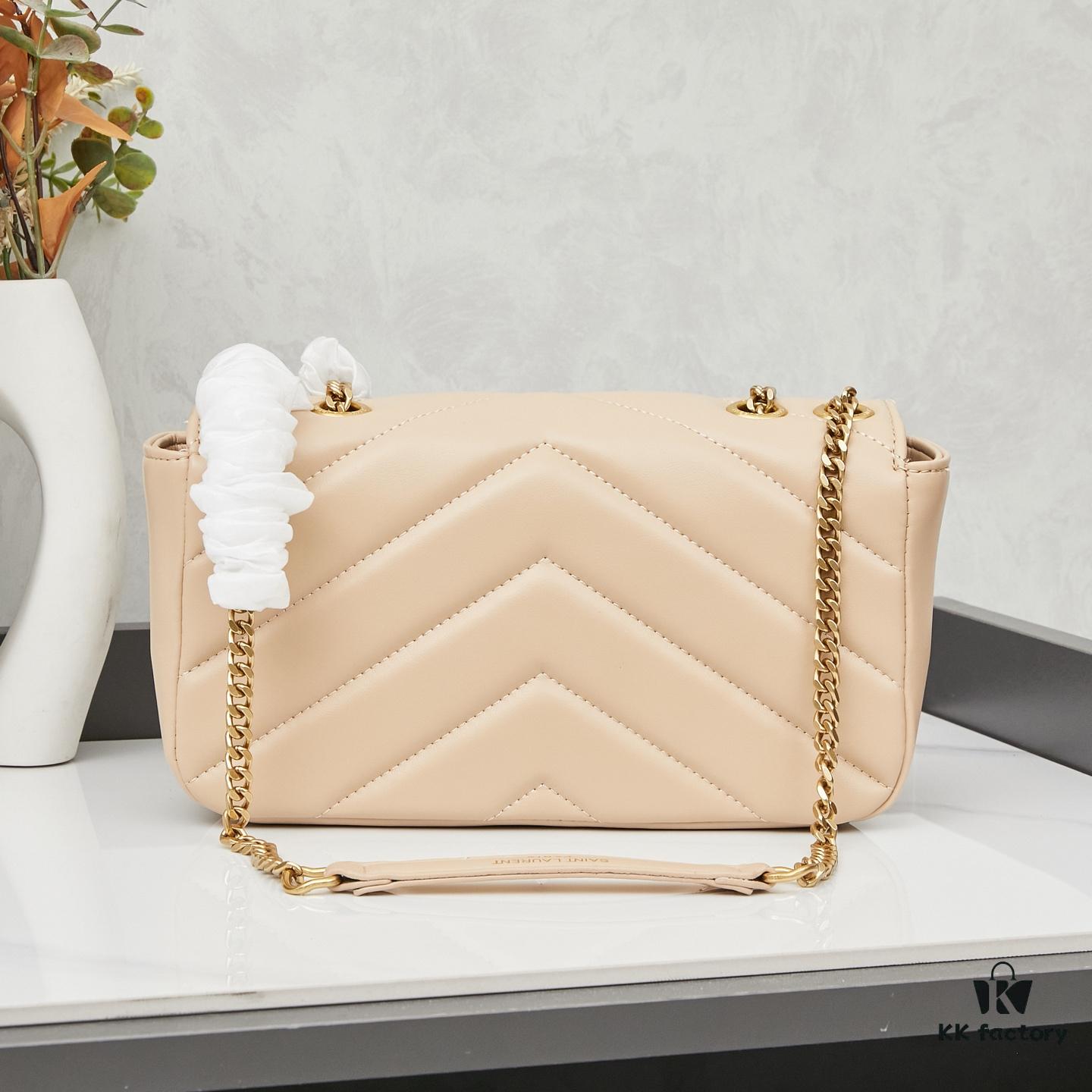 6930cd1f6e68136f4d9b05fc New Small YSL Saint Laurent LouLou Box Bag with Box - Shiny Coated Lambskin