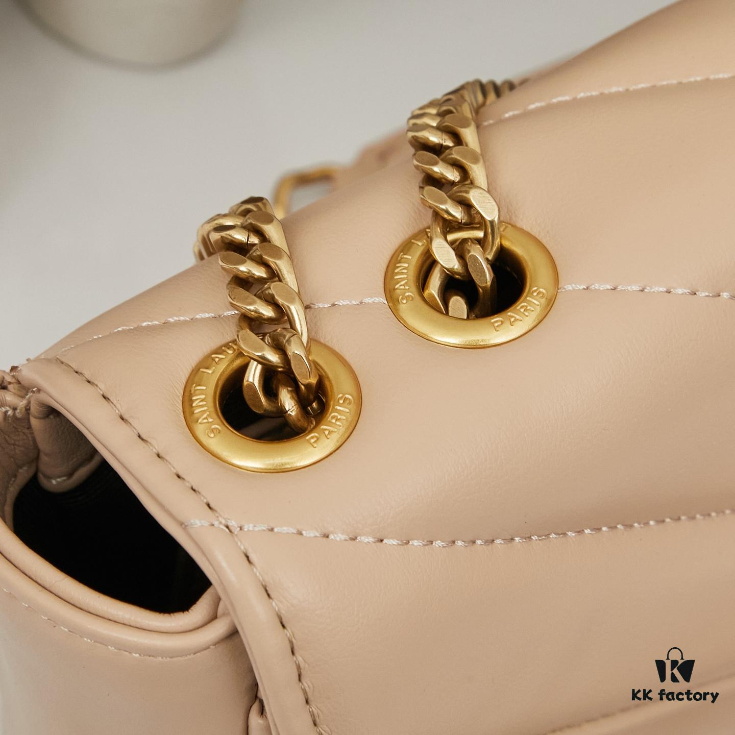 6930cd216e68136f4d9b0600 New Small YSL Saint Laurent LouLou Box Bag with Box - Shiny Coated Lambskin