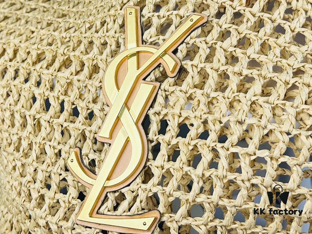 6930cd246e68136f4d9b0606 New Large YSL Raffia ICARE Bag with Mini Compartment