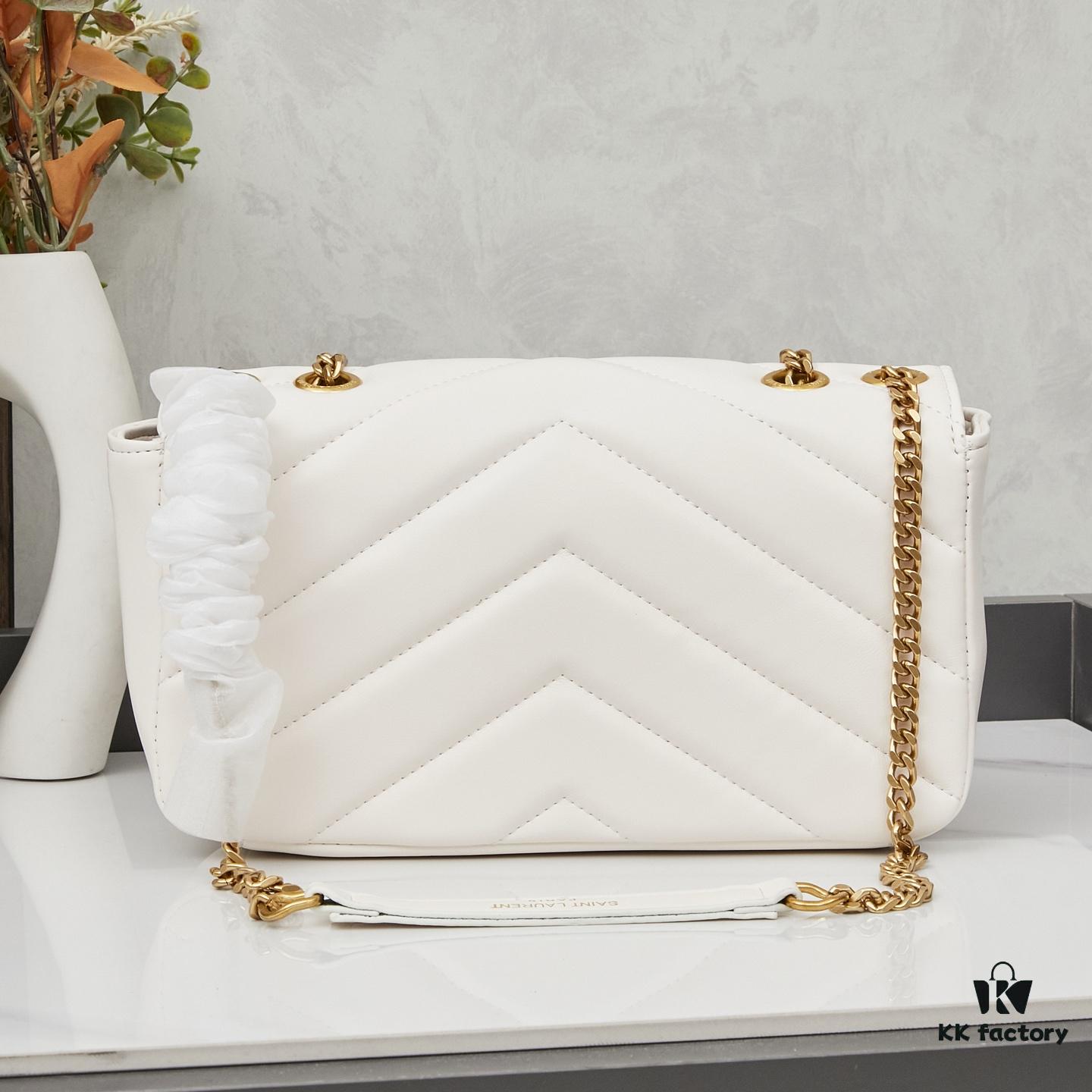6930cd266e68136f4d9b060a New Small YSL Saint Laurent LouLou Box Bag with Box