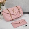 6930cd306e68136f4d9b061f New Large YSL Saint Laurent LouLou Box Bag - Shiny Coated Lambskin with Box and Cardholder