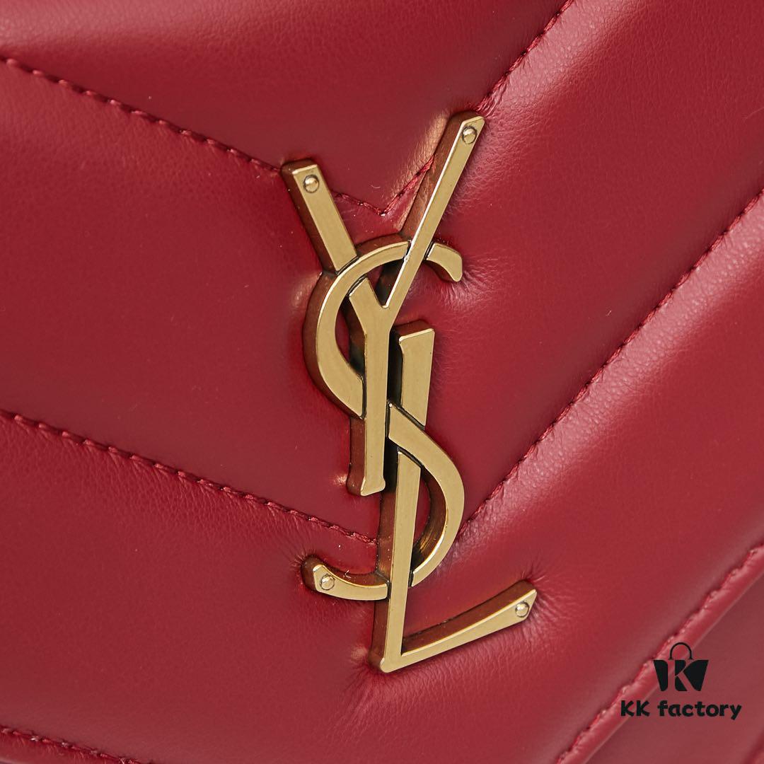 6930cd326e68136f4d9b0623 New Large YSL Saint Laurent LouLou 'Square Fat' Bag with Box
