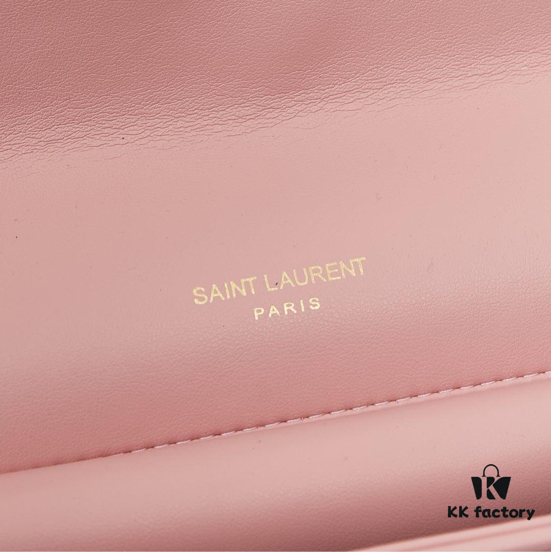 6930cd396e68136f4d9b0631 New Large YSL Saint Laurent LouLou Box Bag - Shiny Coated Lambskin with Box and Cardholder